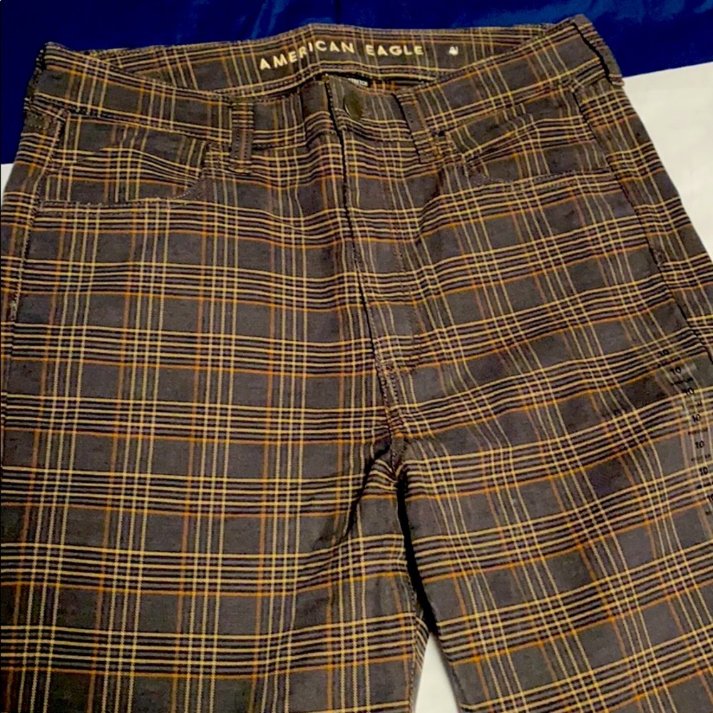 Super hi rise plaid jegging
